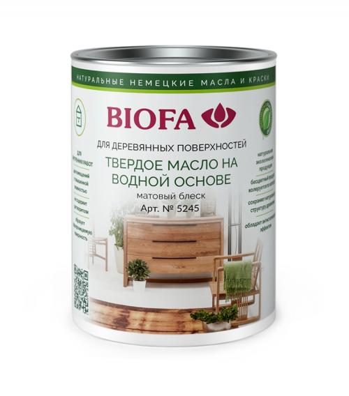 Твердое масло на водной основе, матовое